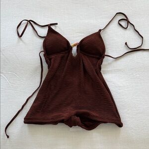 Dippin' Daisy's Brown One Piece Swimsuit